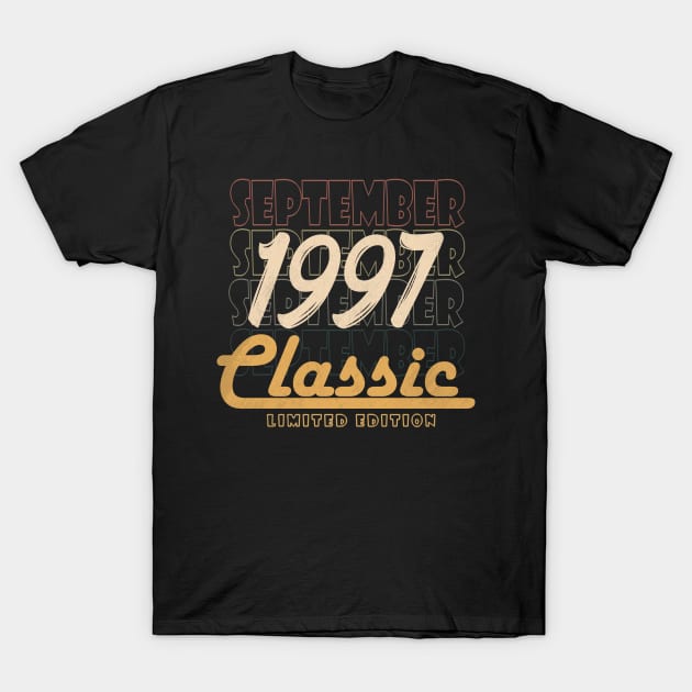 September 1997 birthday T-Shirt by BizZo